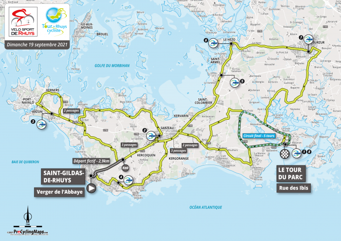 tour de rhuys parcours